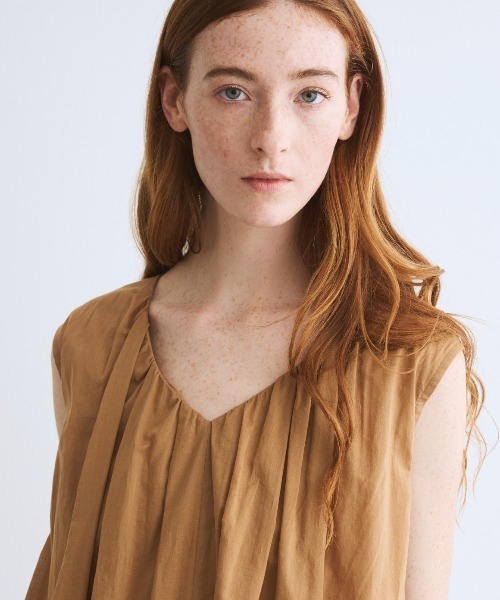 three dots（スリードッツ）の「シアー ローンドレス（ワンピース・レディース・ブラック/ピンク系その他/ベージュ系その他/ブルー系その他/ネイビー・SMALL/MEDIUM）」の12枚目の写真