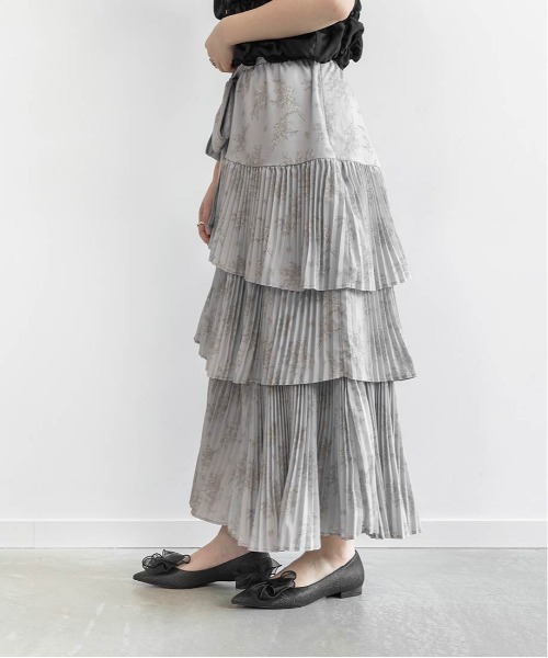 RANDA（ランダ）の「トワルドゥジュイティアードスカート（スカート・レディース・ピンク/ブルー/ホワイト・0/1）」の8枚目の写真