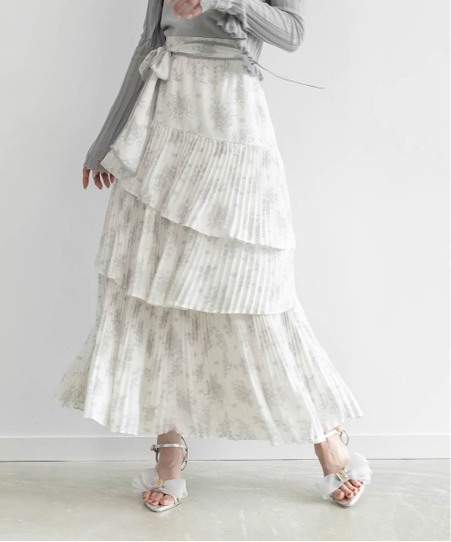 RANDA（ランダ）の「トワルドゥジュイティアードスカート（スカート・レディース・ピンク/ブルー/ホワイト・0/1）」の11枚目の写真