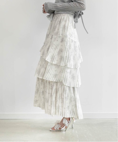 RANDA（ランダ）の「トワルドゥジュイティアードスカート（スカート・レディース・ピンク/ブルー/ホワイト・0/1）」の13枚目の写真