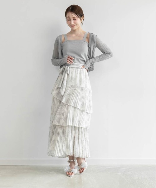 RANDA（ランダ）の「トワルドゥジュイティアードスカート（スカート・レディース・ピンク/ブルー/ホワイト・0/1）」の16枚目の写真