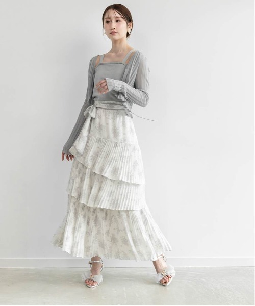 RANDA（ランダ）の「トワルドゥジュイティアードスカート（スカート・レディース・ピンク/ブルー/ホワイト・0/1）」の19枚目の写真