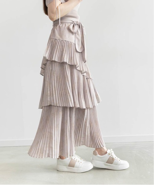 RANDA（ランダ）の「トワルドゥジュイティアードスカート（スカート・レディース・ピンク/ブルー/ホワイト・0/1）」の21枚目の写真