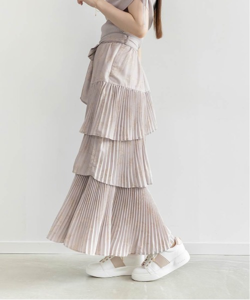 RANDA（ランダ）の「トワルドゥジュイティアードスカート（スカート・レディース・ピンク/ブルー/ホワイト・0/1）」の22枚目の写真