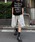 Chikashitsu +i`JVcvXj́uyChikashitsu{zstitch bermuda sweat pants / y`JVcvXzXeBb`o~[_n[tXEFbgpciXEFbgpcjvbۃO[