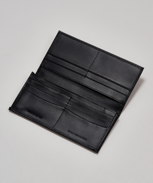 【訳あり】   長財布 31TL19X013 黒 縫製漏れあり TOMMY HILFIGER 訳あり アウトレット トミーヒルフィガー 財布