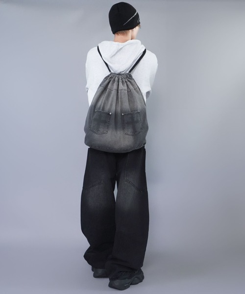 SPINNS（スピンズ）の「ヴィンテージ加工デニムナップサック/クロス