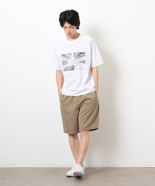 COMME CA ISM(コムサイズム)の「【接触冷感】 Feel-Cool フォトTシャツ 「CITY SKY」(Tシャツ/カットソー・メンズ・グレー/ホワイト・LARGE/MEDIUM)」の12枚目の写真