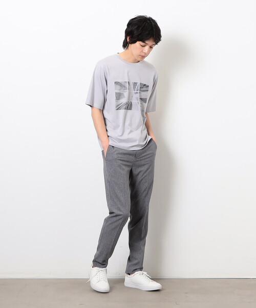 COMME CA ISM(コムサイズム)の「【接触冷感】 Feel-Cool フォトTシャツ 「CITY SKY」(Tシャツ/カットソー・メンズ・グレー/ホワイト・LARGE/MEDIUM)」の16枚目の写真