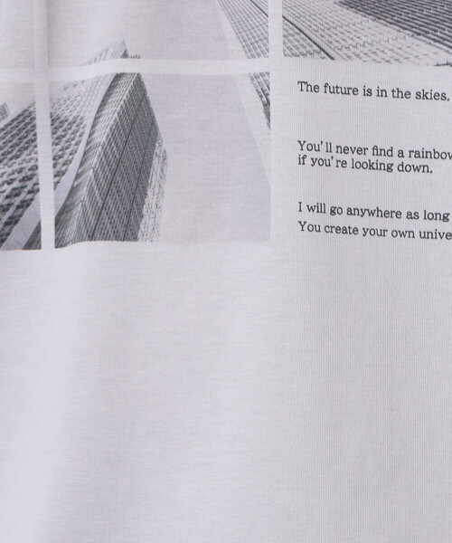 COMME CA ISM(コムサイズム)の「【接触冷感】 Feel-Cool フォトTシャツ 「CITY SKY」(Tシャツ/カットソー・メンズ・グレー/ホワイト・LARGE/MEDIUM)」の11枚目の写真