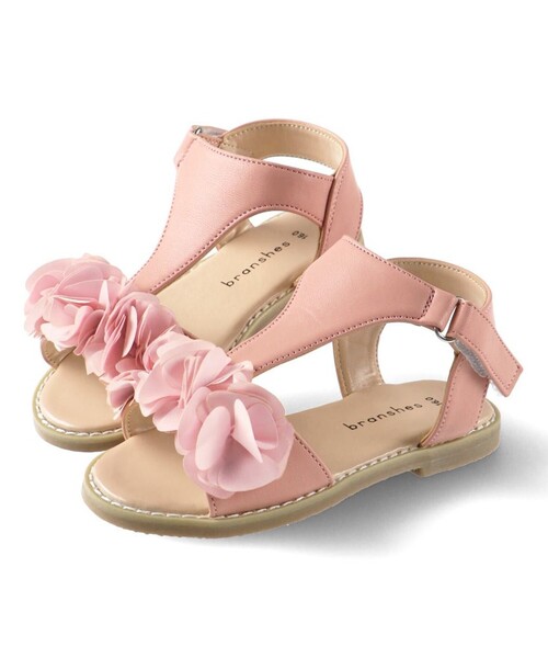BRANSHES(ブランシェス)の「フラワーブーケサンダル(サンダル・キッズ・アイボリー/ピンク/ライトグリーン・16.0cm/20.0cm/18.0cm/17.0cm/19.0cm/21.0cm)」の5枚目の写真