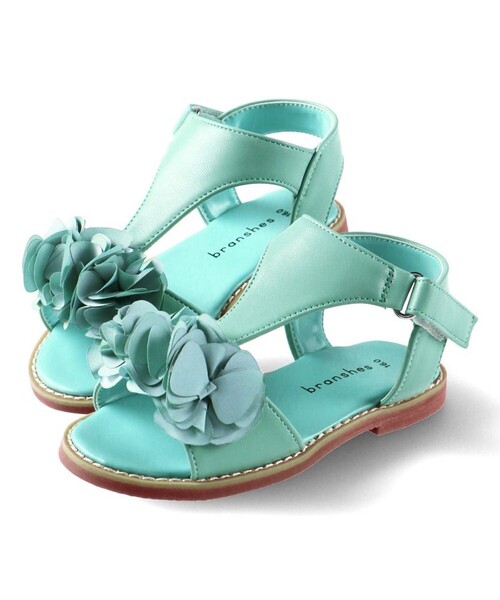 BRANSHES(ブランシェス)の「フラワーブーケサンダル(サンダル・キッズ・アイボリー/ピンク/ライトグリーン・16.0cm/20.0cm/18.0cm/17.0cm/19.0cm/21.0cm)」の6枚目の写真