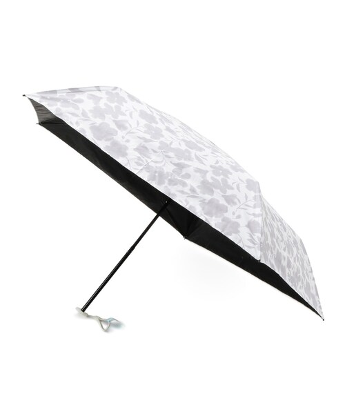 SHOO・LA・RUE（シューラルー）の「【折りたたみ傘/晴雨兼用】【Wpc．】遮光軽量プリント柄 ミニ（折りたたみ傘・レディース・チャコール/ベージュ系3/ブルー系8/ピンク系8/ベージュ系/アイボリー系/ネイビー系・00）」の4枚目の写真