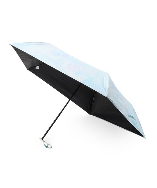 SHOO・LA・RUE（シューラルー）の「【折りたたみ傘/晴雨兼用】【Wpc．】遮光軽量プリント柄 ミニ（折りたたみ傘・レディース・チャコール/ベージュ系3/ブルー系8/ピンク系8/ベージュ系/アイボリー系/ネイビー系・00）」の6枚目の写真