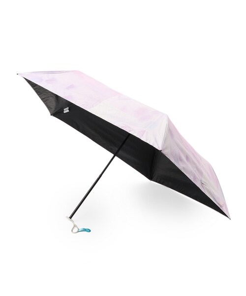 SHOO・LA・RUE（シューラルー）の「【折りたたみ傘/晴雨兼用】【Wpc．】遮光軽量プリント柄 ミニ（折りたたみ傘・レディース・チャコール/ベージュ系3/ブルー系8/ピンク系8/ベージュ系/アイボリー系/ネイビー系・00）」の7枚目の写真