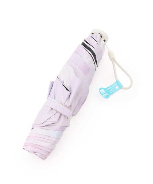 SHOO・LA・RUE（シューラルー）の「【折りたたみ傘/晴雨兼用】【Wpc．】遮光軽量プリント柄 ミニ（折りたたみ傘・レディース・チャコール/ベージュ系3/ブルー系8/ピンク系8/ベージュ系/アイボリー系/ネイビー系・00）」の9枚目の写真