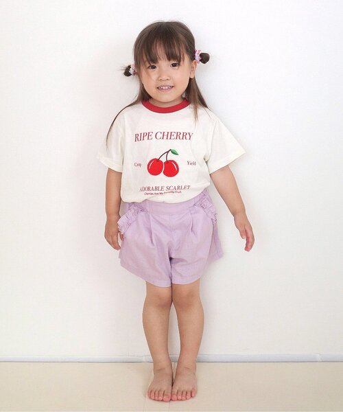 apres les cours（アプレレクール）の「【ジュニア対応】8柄バラエティモチーフ半袖Tシャツ（Tシャツ/カットソー・キッズ・ベージュ/サックスブルー/グレー/アイボリー/その他2/グリーン/レインボー/ピンク・130/120/110/100/90/80/140）」の12枚目の写真