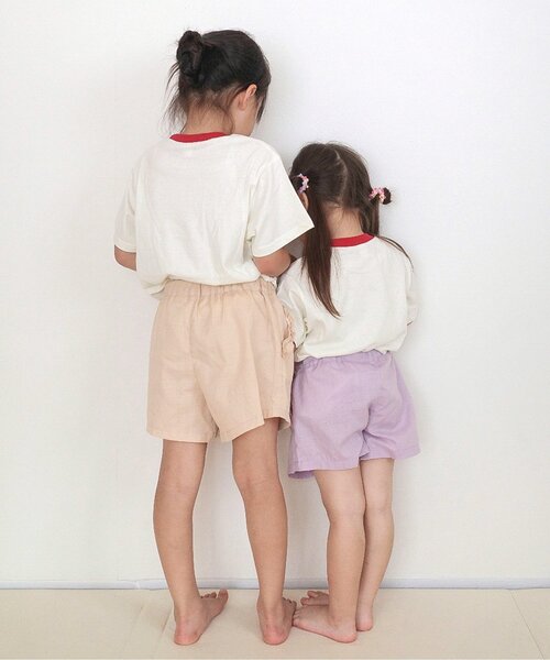 apres les cours（アプレレクール）の「【ジュニア対応】8柄バラエティモチーフ半袖Tシャツ（Tシャツ/カットソー・キッズ・ベージュ/サックスブルー/グレー/アイボリー/その他2/グリーン/レインボー/ピンク・130/120/110/100/90/80/140）」の14枚目の写真