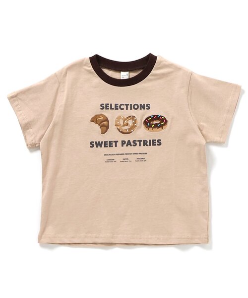 apres les cours（アプレレクール）の「【ジュニア対応】8柄バラエティモチーフ半袖Tシャツ（Tシャツ/カットソー・キッズ・ベージュ/サックスブルー/グレー/アイボリー/その他2/グリーン/レインボー/ピンク・130/120/110/100/90/80/140）」の21枚目の写真