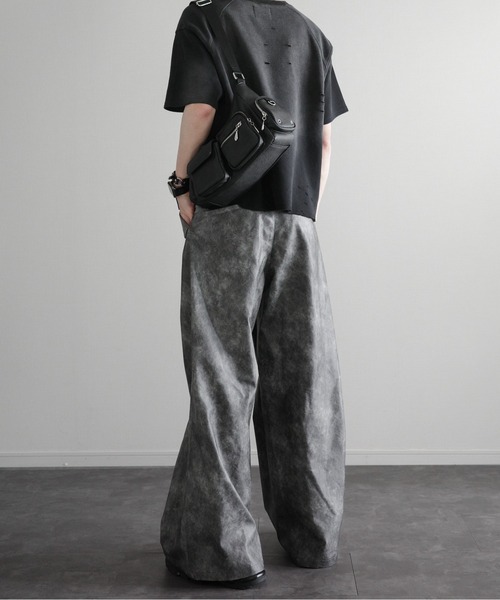 KUUUPY（クーピー）の「Powder-Washed Thermal Distressed T-Shirt - パウダー加工サーマルダメージTシャツ（Tシャツ/カットソー・メンズ・レッド/ブラック・LARGE/MEDIUM/SMALL）」の14枚目の写真