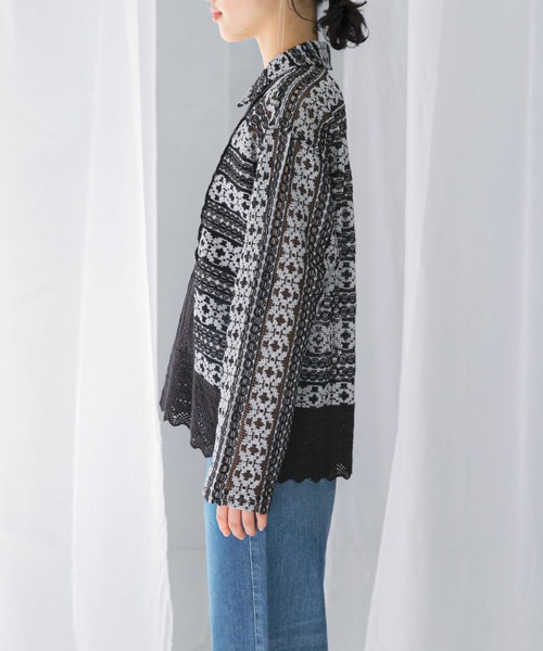 Sara mallika/COTTON BORDER LACE PANTS