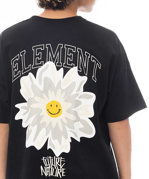 ELEMENT（エレメント）の「ELEMENT FLOWER SS（Tシャツ/カットソー・メンズ・ホワイト/ブラック・M/L）」の2枚目の写真
