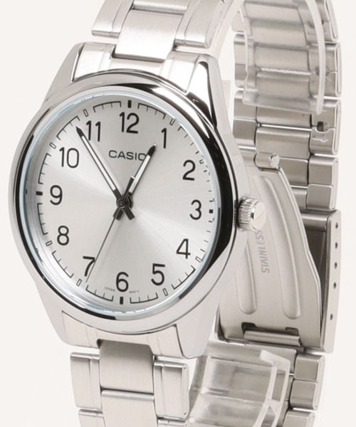CASIO カシオ/ クォーツ腕時計 アナログ ステンレスベルト 日本製 