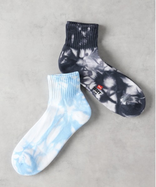 HANES(ヘインズ)の「【HANES】BEEFYQソックス2P(ソックス/靴下・メンズ・ブラック/ネイビー・フリー)」の2枚目の写真