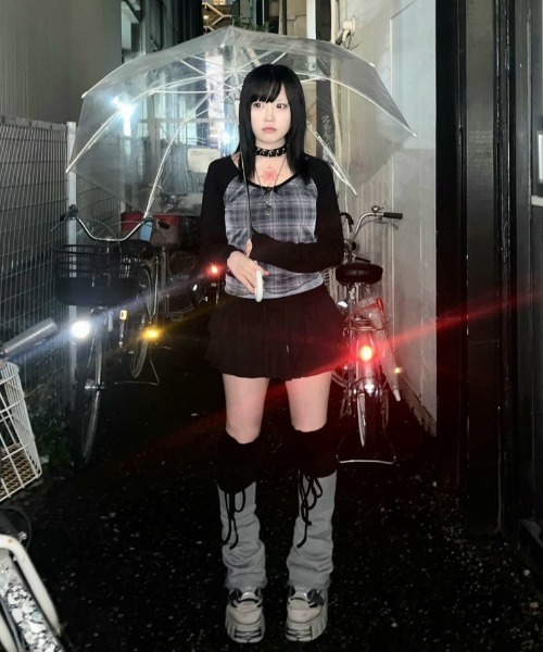 SETUPEXE(セットアップイーエックスイー)の「【SETUP‐EXE】CHECK LAYERED TOP / 【セットアップエグゼ】チェックレイヤード長袖Tシャツ(Tシャツ/カットソー・レディース・ブラック×ブルー/カーキ・ONE SIZE)」の20枚目の写真