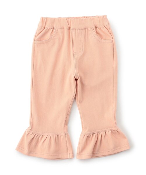 Seraph（セラフ）の「【接触冷感/ジュニア対応】ひんやりカプリパンツ（その他パンツ・キッズ・ネイビー/サックスブルー/ベビーピンク/チェック/キナリ・90/100/110/130/140/120/80）」の4枚目の写真