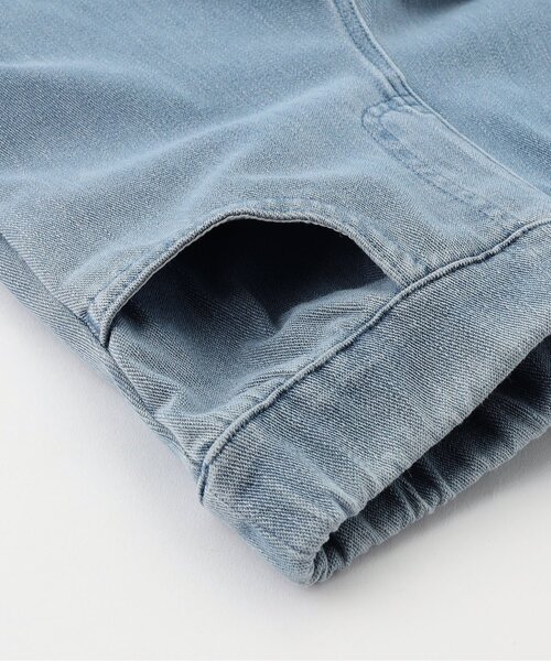 Seraph（セラフ）の「【接触冷感/ジュニア対応】ひんやりカプリパンツ（その他パンツ・キッズ・ネイビー/サックスブルー/ベビーピンク/チェック/キナリ・90/100/110/130/140/120/80）」の19枚目の写真