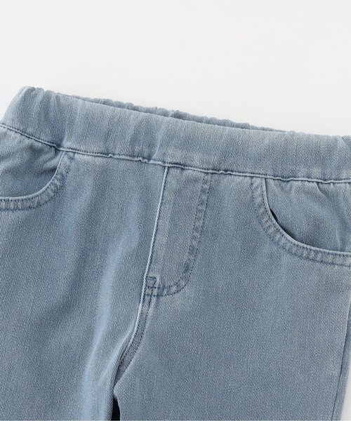 Seraph（セラフ）の「【接触冷感/ジュニア対応】ひんやりカプリパンツ（その他パンツ・キッズ・ネイビー/サックスブルー/ベビーピンク/チェック/キナリ・90/100/110/130/140/120/80）」の21枚目の写真