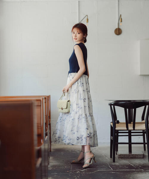 ニットドッキングティアードワンピース PROPORTION プロポーションボディドレッシング PROPORTION BODY DRESSING