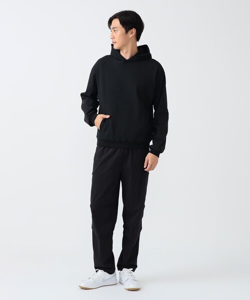 BEAMS GOLF(ビームスゴルフ)の「B.G.THREE / ALL-TINE ワッフル フード プルオーバーシャツ(パーカー・メンズ・ブラック/ホワイト・X-LARGE/LARGE/MEDIUM)」の6枚目の写真