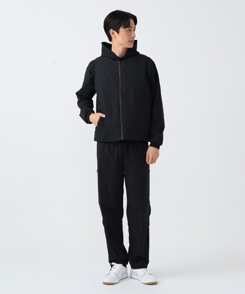 BEAMS GOLF(ビームスゴルフ)の「B.G.THREE / ALL-TINE ワッフル フード プルオーバーシャツ(パーカー・メンズ・ブラック/ホワイト・X-LARGE/LARGE/MEDIUM)」の12枚目の写真