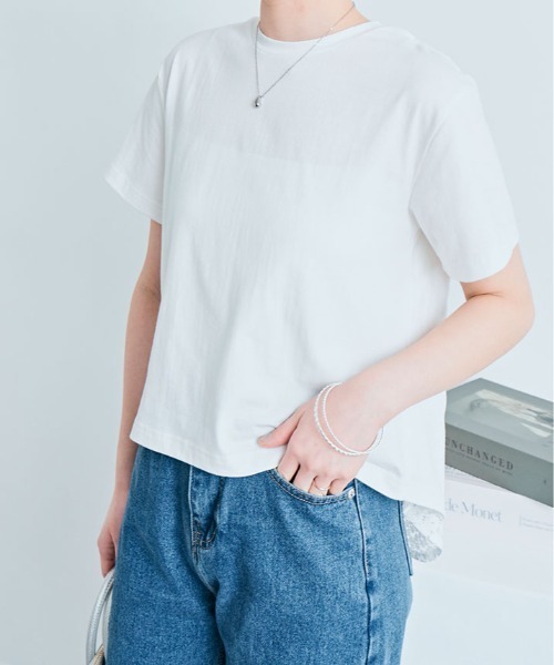 kirakiraShop(キラキラショップ)の「バック レース ドッキング Tシャツ(Tシャツ/カットソー・レディース・ミント/オフホワイト・M/L)」の20枚目の写真