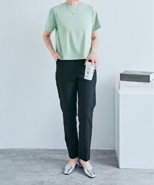 kirakiraShop(キラキラショップ)の「バック レース ドッキング Tシャツ(Tシャツ/カットソー・レディース・ミント/オフホワイト・M/L)」の12枚目の写真