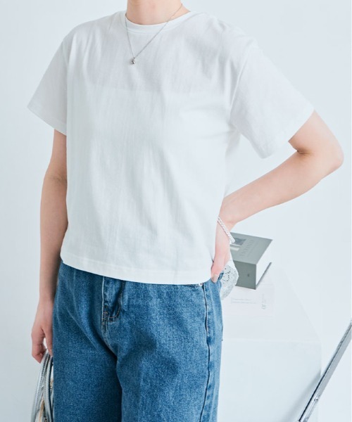 kirakiraShop(キラキラショップ)の「バック レース ドッキング Tシャツ(Tシャツ/カットソー・レディース・ミント/オフホワイト・M/L)」の10枚目の写真