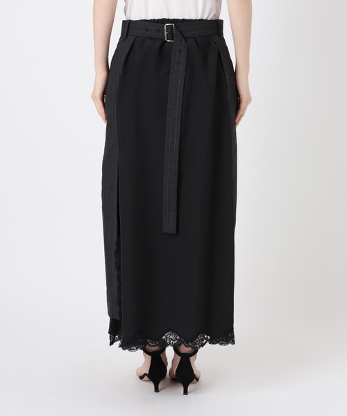 セール】INSCRIRE アンクリア Wool Layerd Skirt I25SSSK60