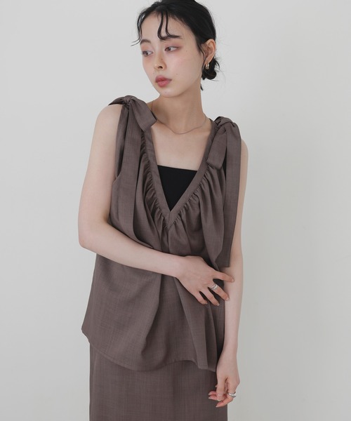 セール】2WAYショルダーリボントップス（シャツ/ブラウス）｜LIAN