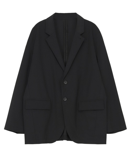 ZUCCa（ズッカ）の「ストレッチリサイクルナイロン / ジャケット / (O)（テーラードジャケット・レディース・ライトブルー/ブラック/ベージュ・M size）」の2枚目の写真