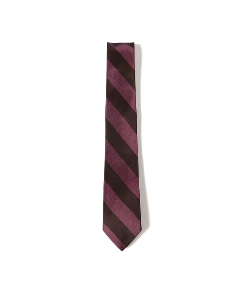 B:MING by BEAMS（ビーミングバイビームス）の「シルク ストライプ ナロー ネクタイ 25FW ①（ネクタイ・メンズ・パープル/ブラウン/ピンク/グリーン/グレー/ブルー/オリーブ/ブルー系その他4・ONE SIZE）」の8枚目の写真