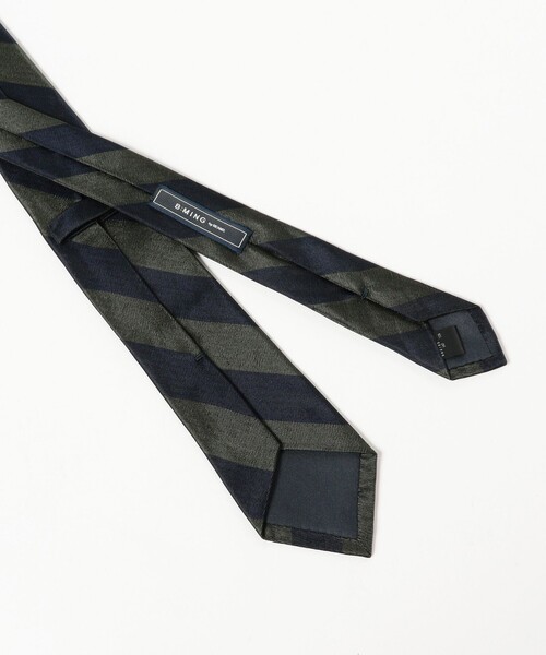 B:MING by BEAMS（ビーミングバイビームス）の「シルク ストライプ ナロー ネクタイ 25FW ①（ネクタイ・メンズ・パープル/ブラウン/ピンク/グリーン/グレー/ブルー/オリーブ/ブルー系その他4・ONE SIZE）」の12枚目の写真