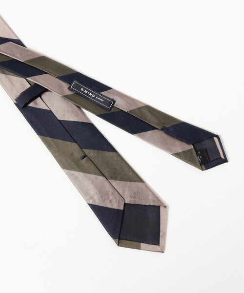 B:MING by BEAMS（ビーミングバイビームス）の「シルク ストライプ ナロー ネクタイ 25FW ①（ネクタイ・メンズ・パープル/ブラウン/ピンク/グリーン/グレー/ブルー/オリーブ/ブルー系その他4・ONE SIZE）」の13枚目の写真