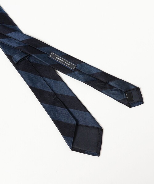B:MING by BEAMS（ビーミングバイビームス）の「シルク ストライプ ナロー ネクタイ 25FW ①（ネクタイ・メンズ・パープル/ブラウン/ピンク/グリーン/グレー/ブルー/オリーブ/ブルー系その他4・ONE SIZE）」の14枚目の写真