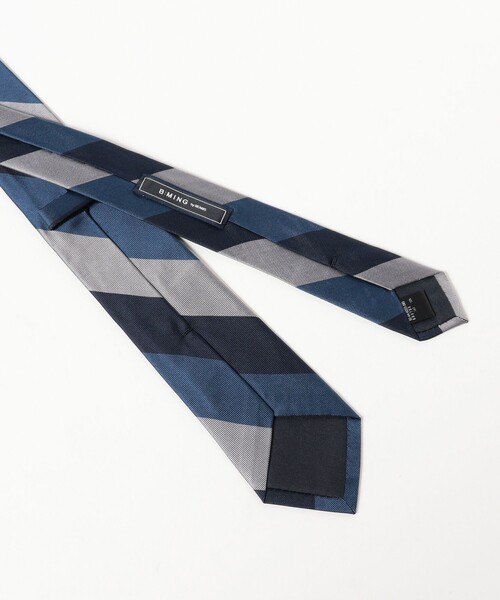 B:MING by BEAMS（ビーミングバイビームス）の「シルク ストライプ ナロー ネクタイ 25FW ①（ネクタイ・メンズ・パープル/ブラウン/ピンク/グリーン/グレー/ブルー/オリーブ/ブルー系その他4・ONE SIZE）」の15枚目の写真