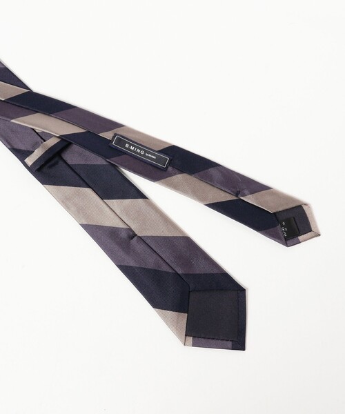 B:MING by BEAMS（ビーミングバイビームス）の「シルク ストライプ ナロー ネクタイ 25FW ①（ネクタイ・メンズ・パープル/ブラウン/ピンク/グリーン/グレー/ブルー/オリーブ/ブルー系その他4・ONE SIZE）」の16枚目の写真