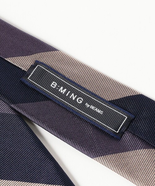 B:MING by BEAMS（ビーミングバイビームス）の「シルク ストライプ ナロー ネクタイ 25FW ①（ネクタイ・メンズ・パープル/ブラウン/ピンク/グリーン/グレー/ブルー/オリーブ/ブルー系その他4・ONE SIZE）」の17枚目の写真