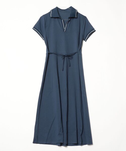 FREE STYLISTS(フリー スタイリスト)の「YUGA_YGMC V-neck polo dress(ワンピース・レディース・オフホワイト/ネイビー・FREE)」の14枚目の写真