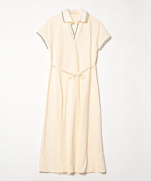 FREE STYLISTS(フリー スタイリスト)の「YUGA_YGMC V-neck polo dress(ワンピース・レディース・オフホワイト/ネイビー・FREE)」の15枚目の写真